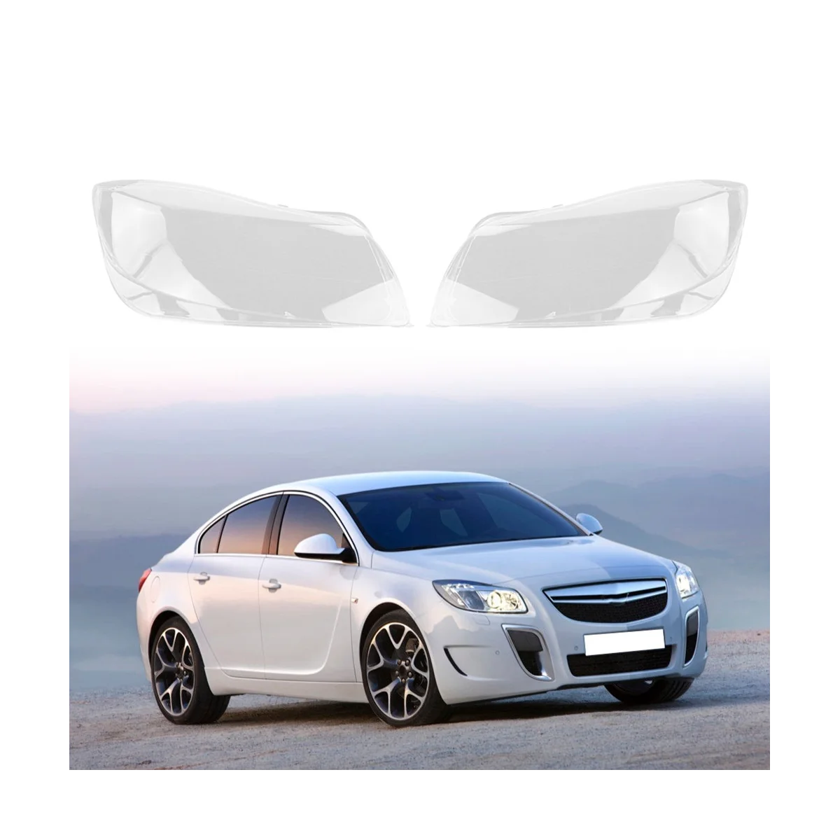 

Car Left Headlight Shell Lamp Shade Transparent Lens Cover Headlight Cover for Buick Opel Insignia OPC 2009-2012