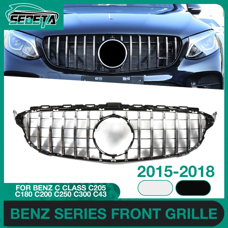 Car Mesh Front Grille ABS Blac	