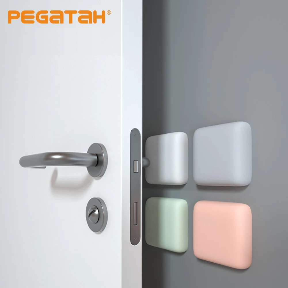 

Silicone Stopper Door Handle Bumpers Self Adhesive Deurstopper Protection Porte Pad Mute Sticker Round Square Wall Protector Pad