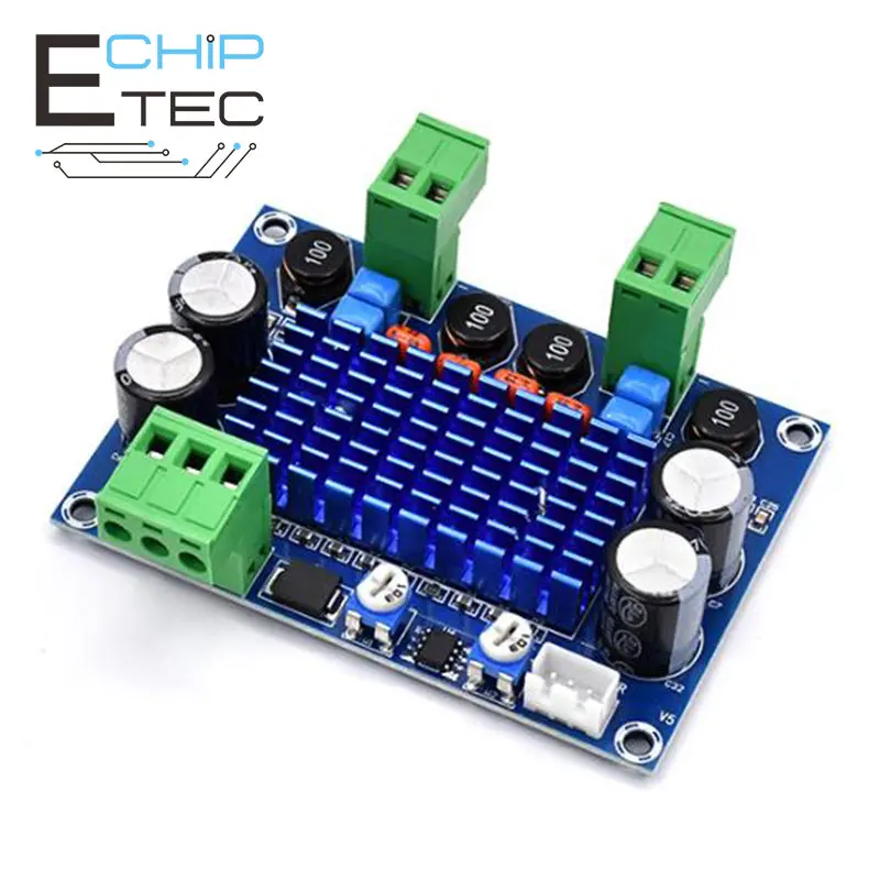 

Fee Shipping 1PCS XH-M572 120W+120W High-power Digital Power Amplifier Board DC 5-28V TPA3116D2 Audio Amplifier Module