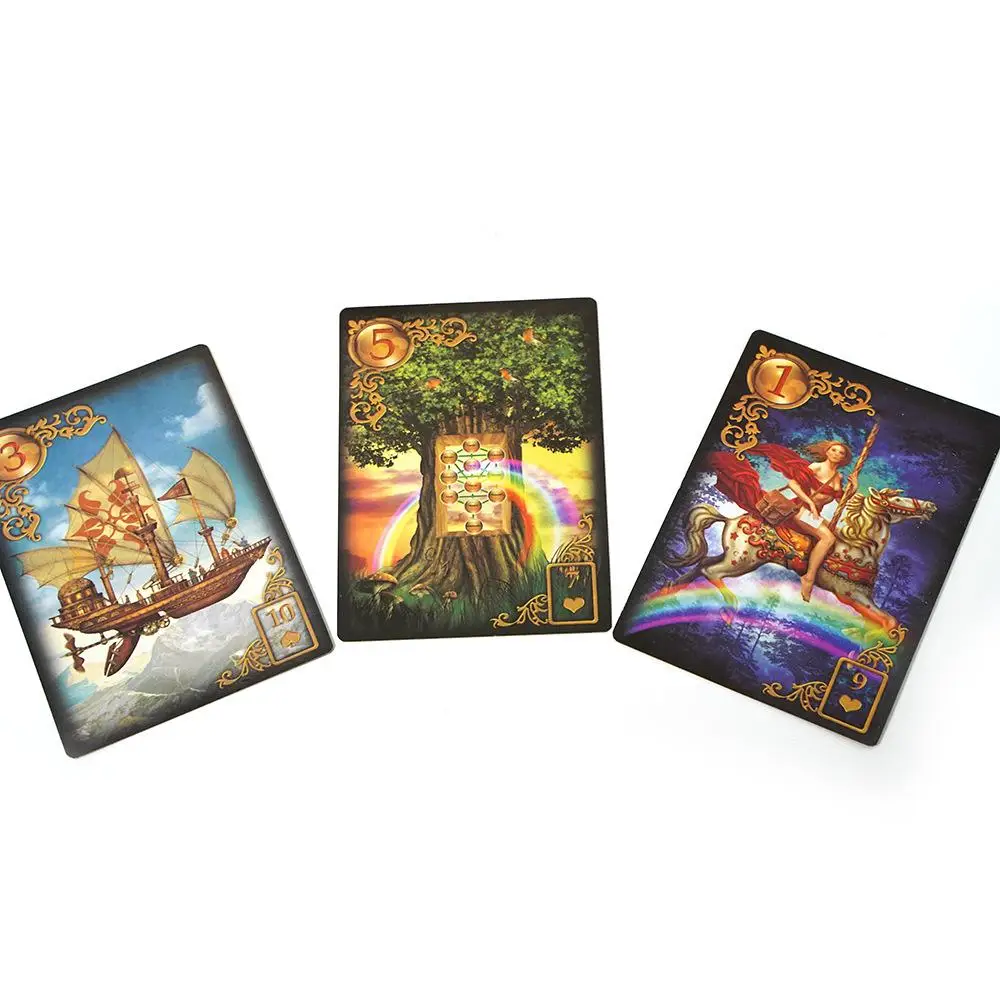 11*6 5 см позолоченная колода Таро Reverie Lenormand в жестяной коробке с позолоченным