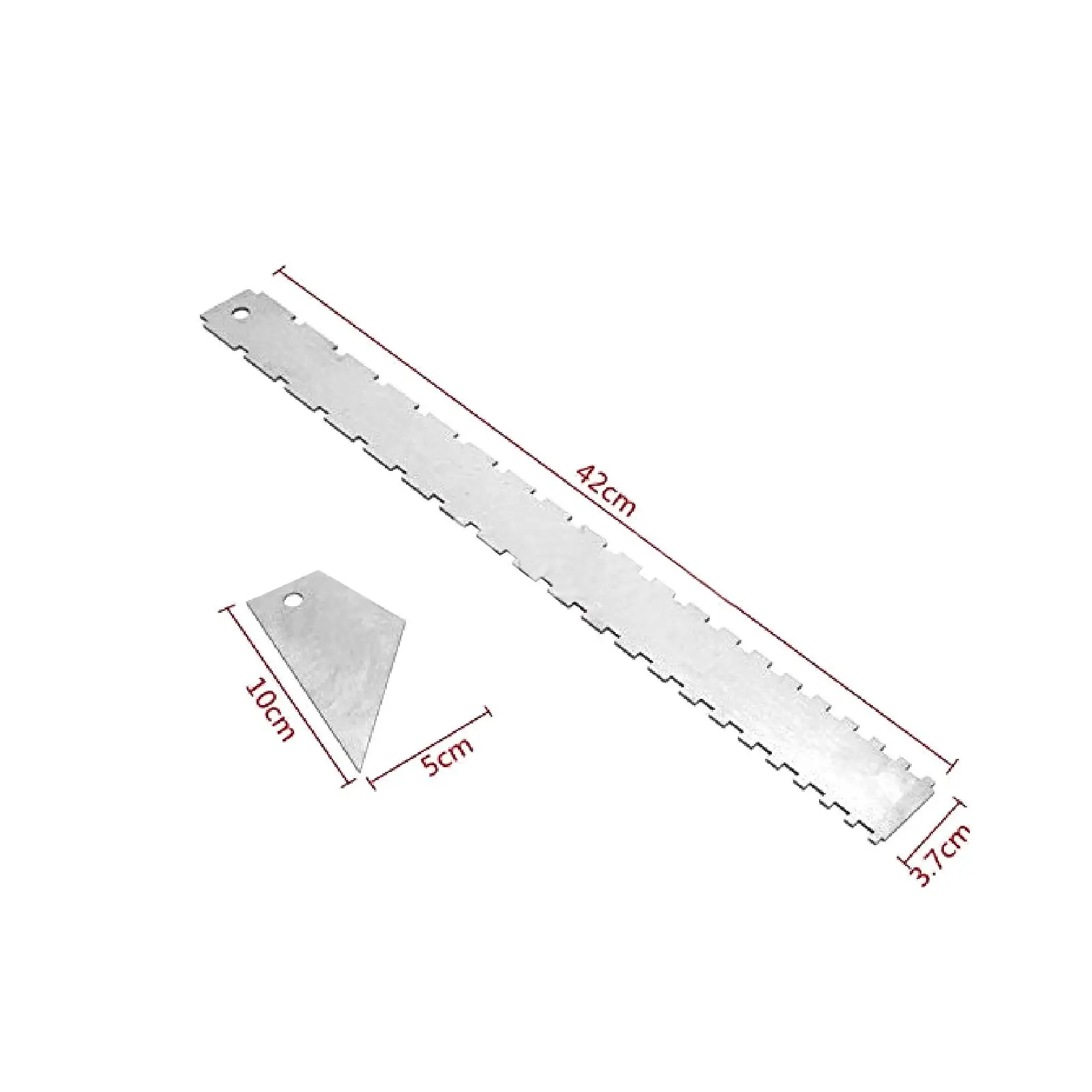 Линейка для измерения высоты шеи зубчатая струна с прямым краем бас-гитары