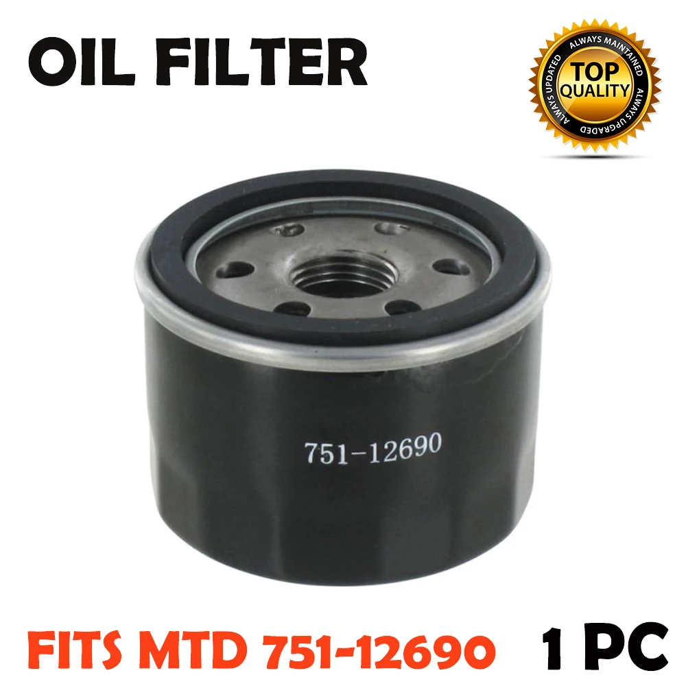 

1 шт. масляный фильтр MTD 3/4-16 потоков MTD 751-12690751-11501 ,951-12690 для MTD 4HP 420CC вертикальный трактор 4P90HU, 4P90JHA, 4P90JU,