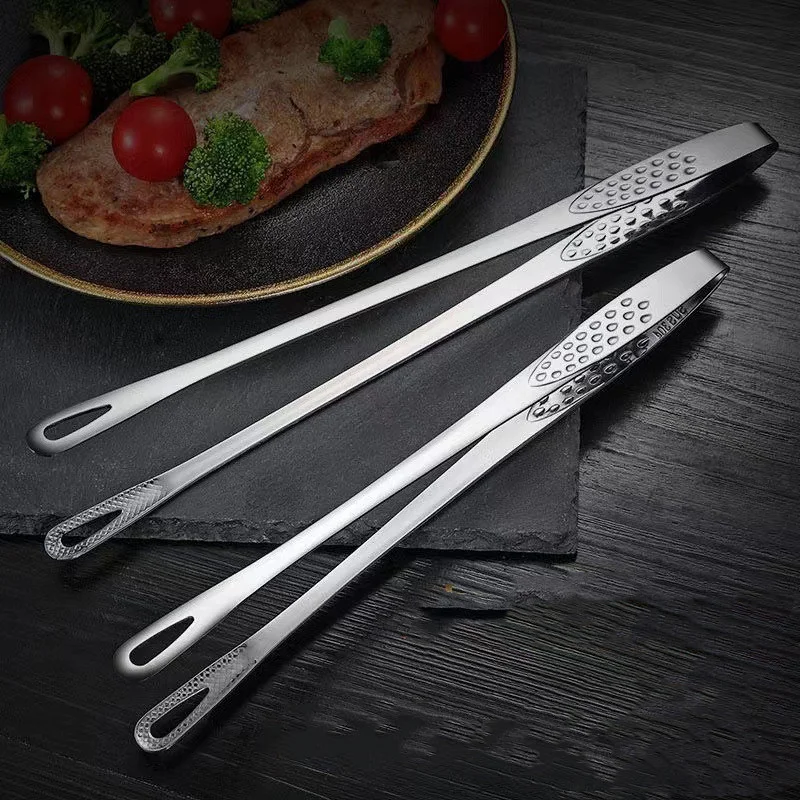 Пищевые щипцы с длинной ручкой для барбекю зажим мяса из нержавеющей стали кухни