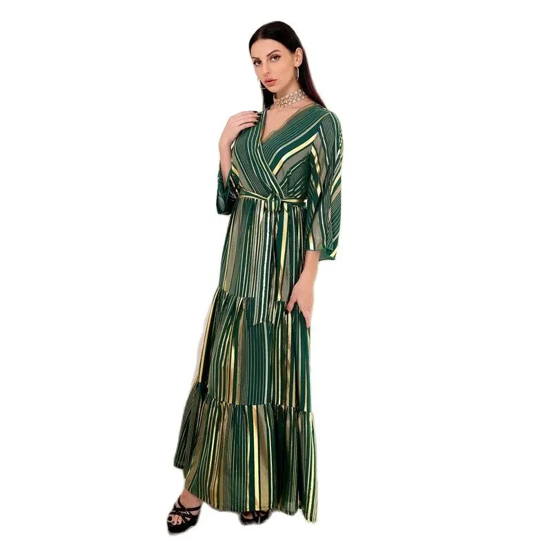 

Vestido Longo Abaya Dubai Arabic Muslim Long Dress For Women Robe Longue Femme Musulmane Kaftan Morocco Turkey Islam Clothing