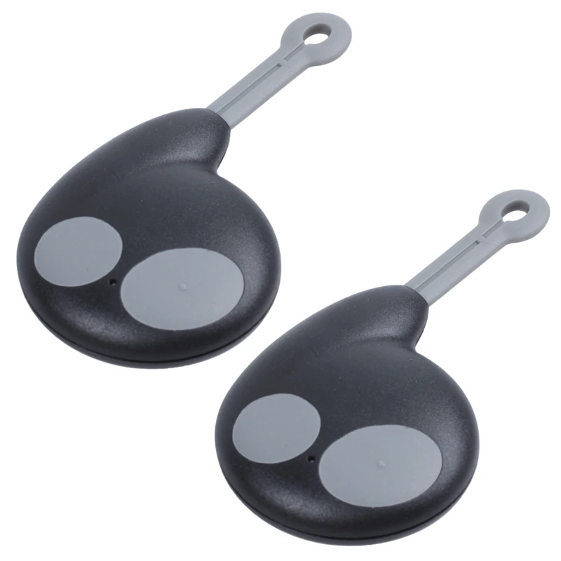 

2X 2 Buttons Key Case Remote Control Key Case For Cobra Alarm Fob Without Battery Black