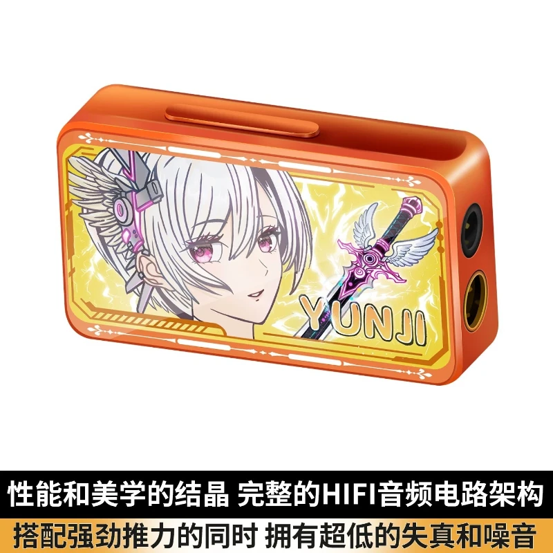 Фото Портативный ЦАП-усилитель YUNJI Lingyun Sword с двумя чипами 43198, цифровой декодер HiFi с DSP, приложение, аудиоусилитель Type-C для наушников, подарки №3
