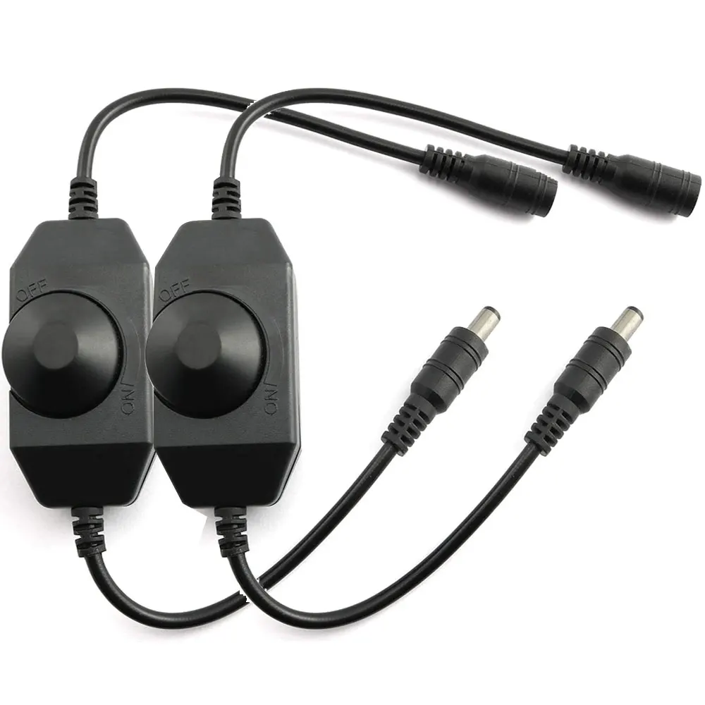 

2-Piece LED Dimmer Switch Brightness Adjustable Dimmer Controller for DC 12-24V LED Strips G4 Light Bulbs Undercabinet Bulb