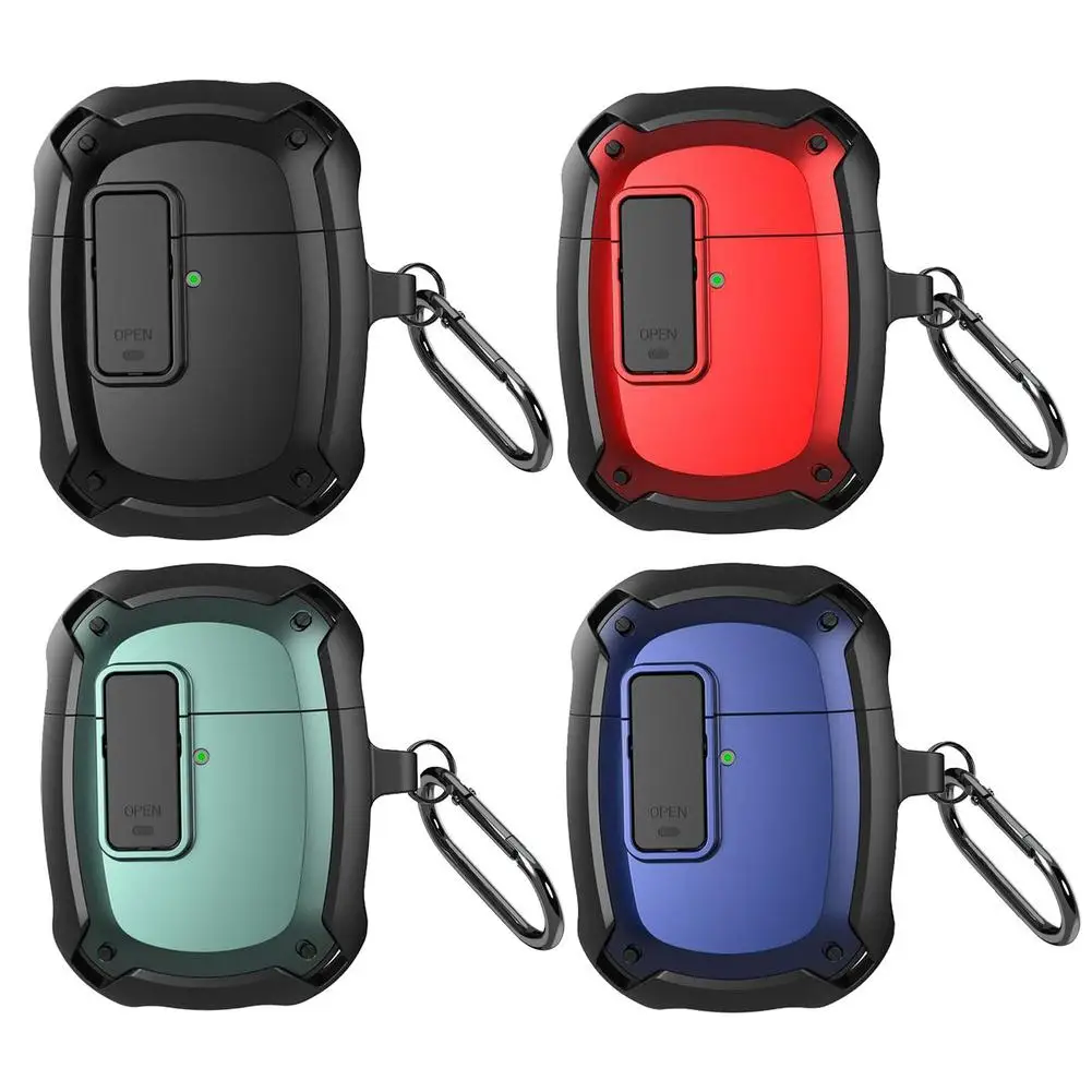 

Headphone Case Compatible For Pixel Buds A Series Shockproof Bluetooth Earphone Protective Shell Cover With Carabiner