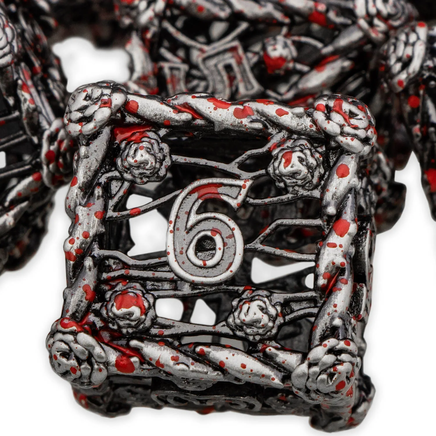 

D + D цветок капельная кровь полый полигедрал ролевая игра D20 игральные кости для подземелья DND Metal и дракона D и D Pathfinder ролевые игры игральные кости