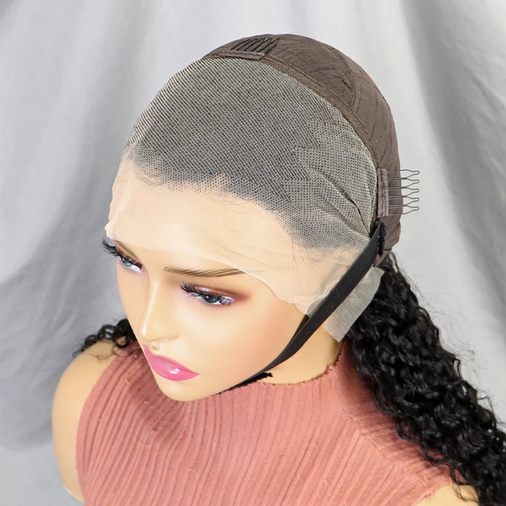 300% 12A Двойные нарисованные кудри с волнистыми кудрявыми человеческими волосами