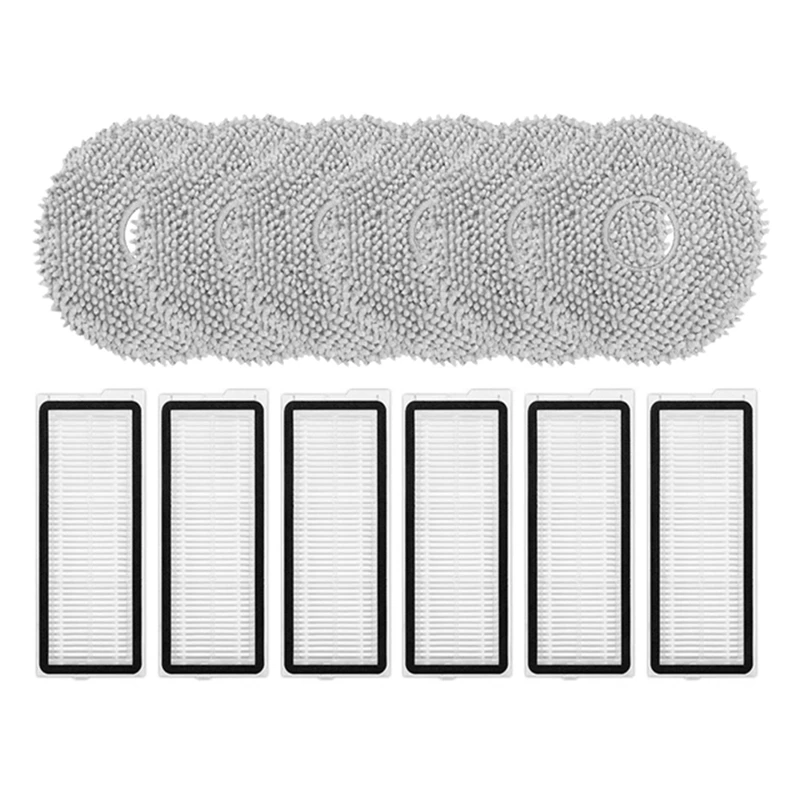 Для Roborock Qrevo Curv запасные части аксессуары Hepa фильтр швабра ткань