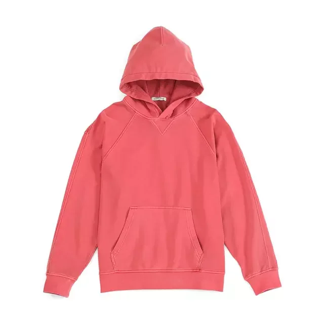 

2022 Spring Winter New Garment Dyed Loose Hoodies Men Retro Sweatshirts Vintage Raglan sleeves Jogger Tracksuits