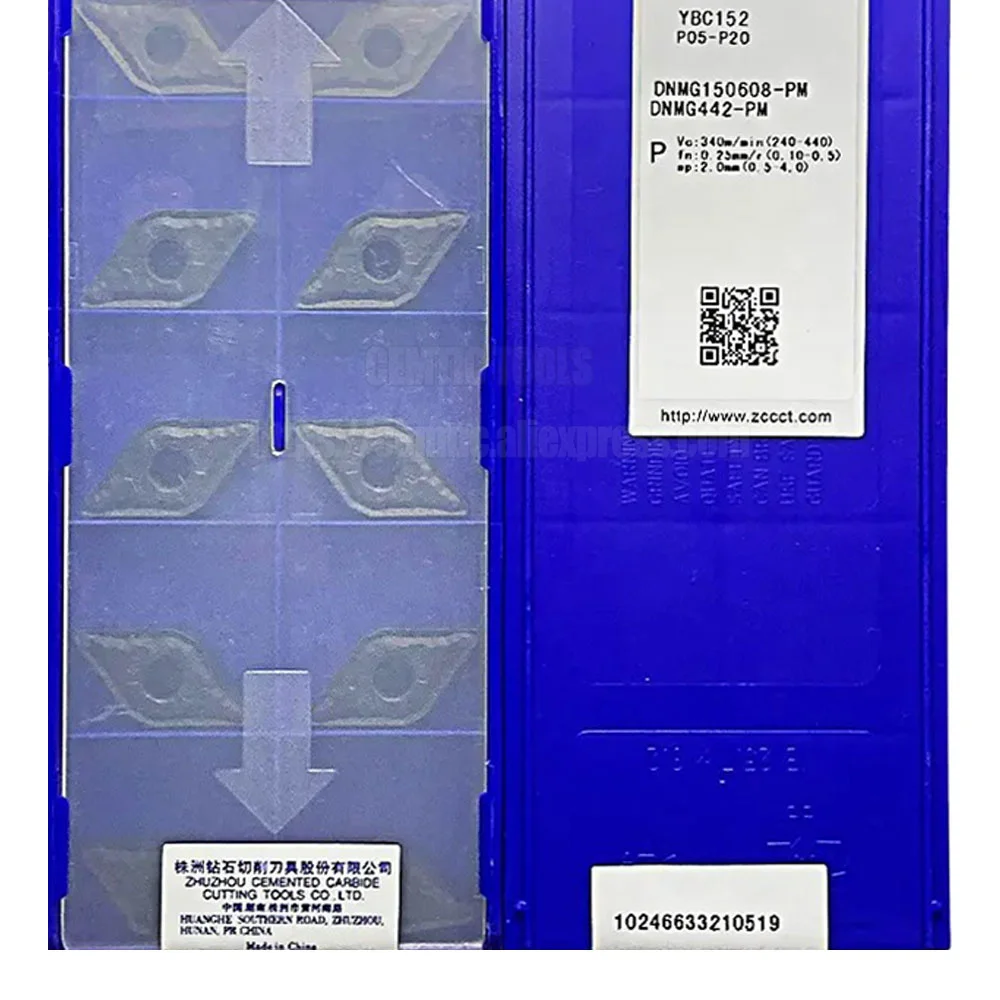 ZCC DNMG 150608 -PM YBC252 YBC152 YBC151 YBD152 YBC251 YBD102 YBM251 Пластины из цементированного карбида с ЧПУ