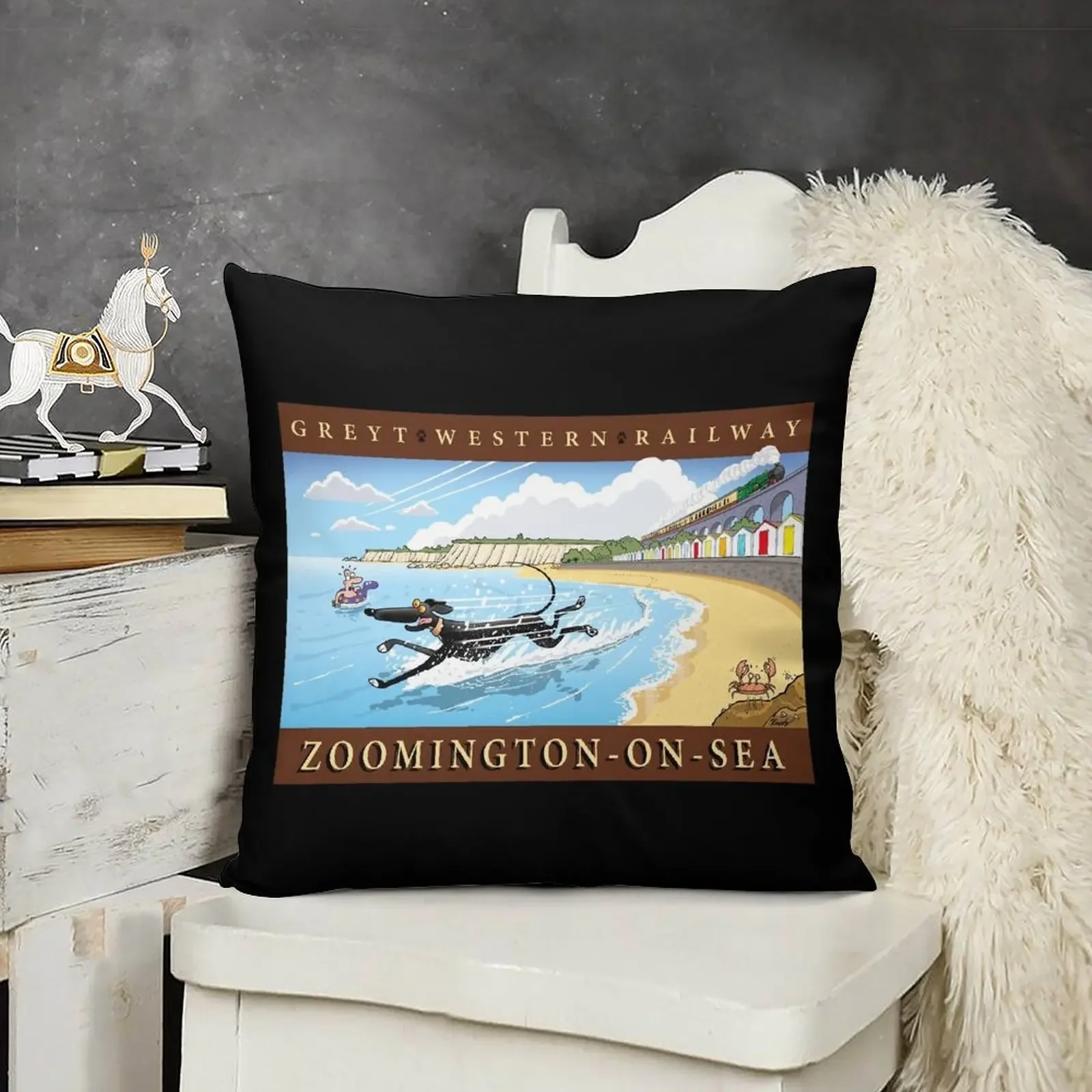 Greyt Western: Zoomington-on-sea Декоративная подушка Наволочки Новогодняя