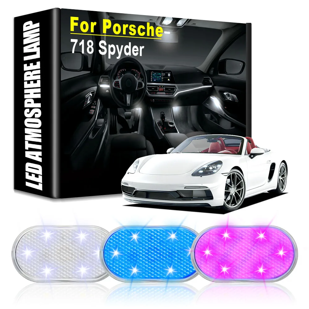 

Car LED Atmosphere Lights Car Rechargeable Touch Lamps Automotive Goods Car Accessories Auto Tools Gadget for Porsche 718 Spyder