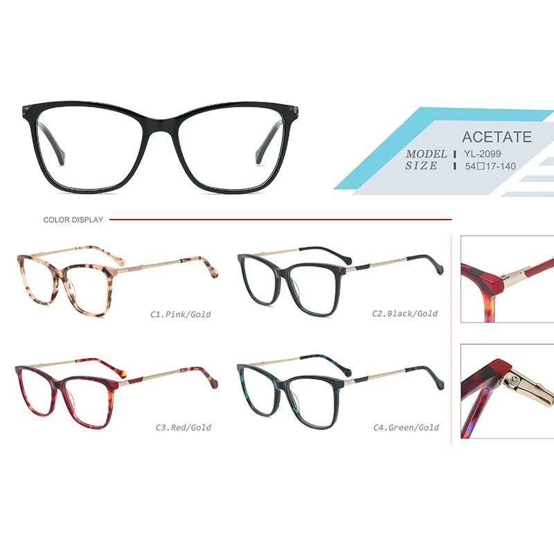 Ceofy ацетатная Женская оправа для очков винтажная квадратная Повседневная