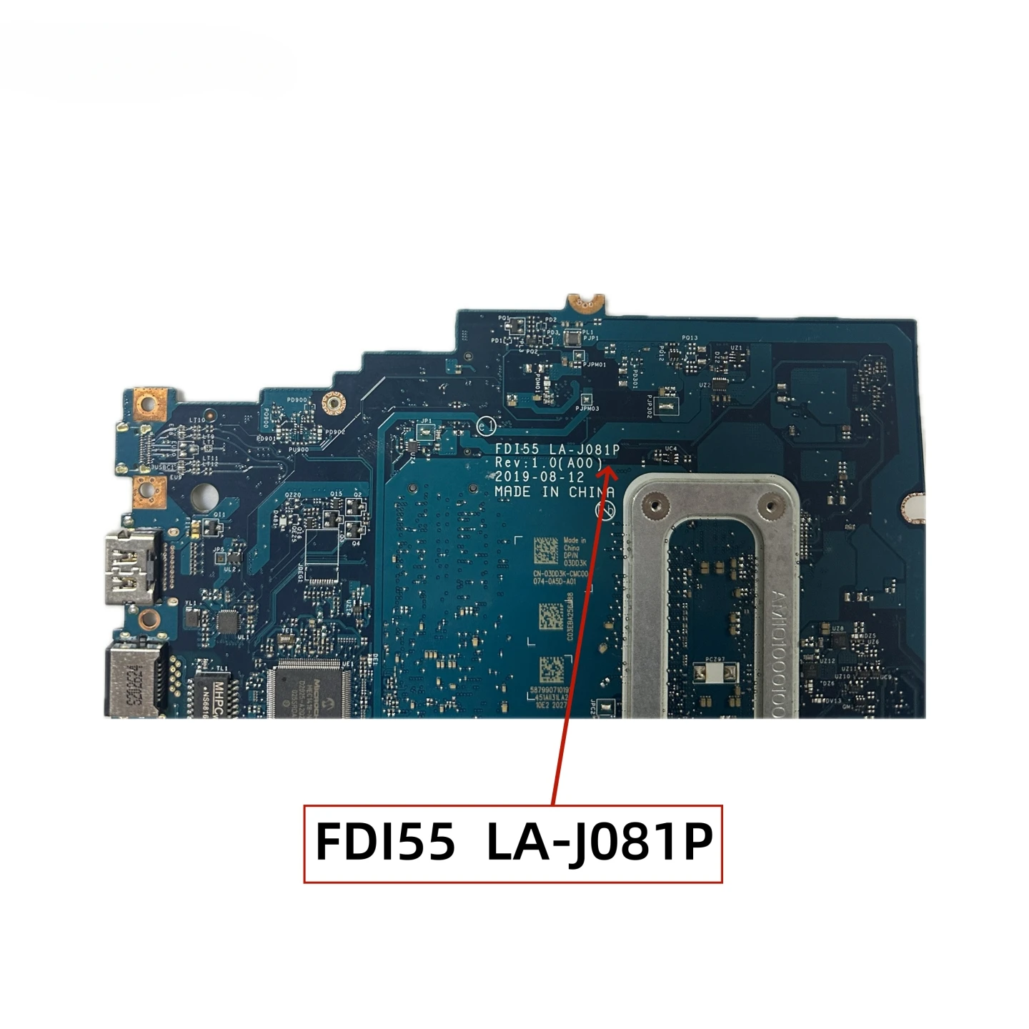FDI55 LA-J081P для Dell Inspiron 14 5493 3793 15 3593 5593 материнская плата ноутбука с процессором i3-1005G1