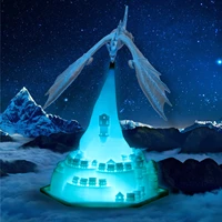 dragon shaped lamp night light childrens room bedroom animal 3d printed dynamic balance decoration rechargeable mood soft light