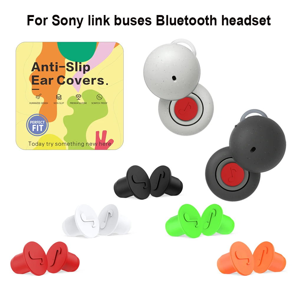 

5 Pairs Earbuds Ear Studs Earrings Wireless Earphone Decoration Silicone Dust-proof Drop-proof for SONY LinkBuds WF-L900