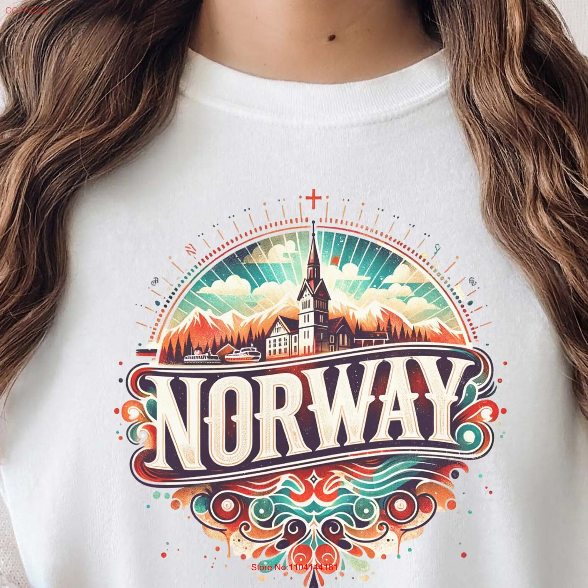 Норвежская футболка норвежские удобные цвета скандинавиа для путешествий на