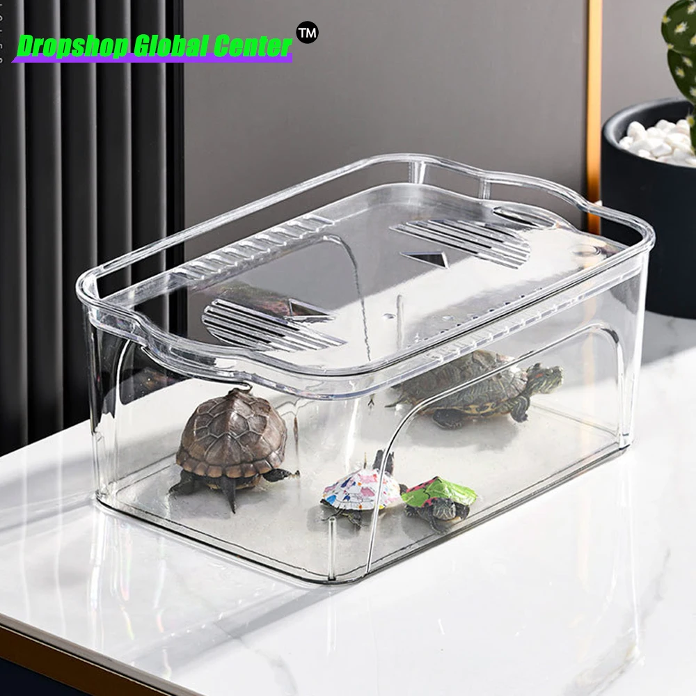 Аквариум 5 л/15 л аквариум высокой четкости из акрила с крышкой коробка для