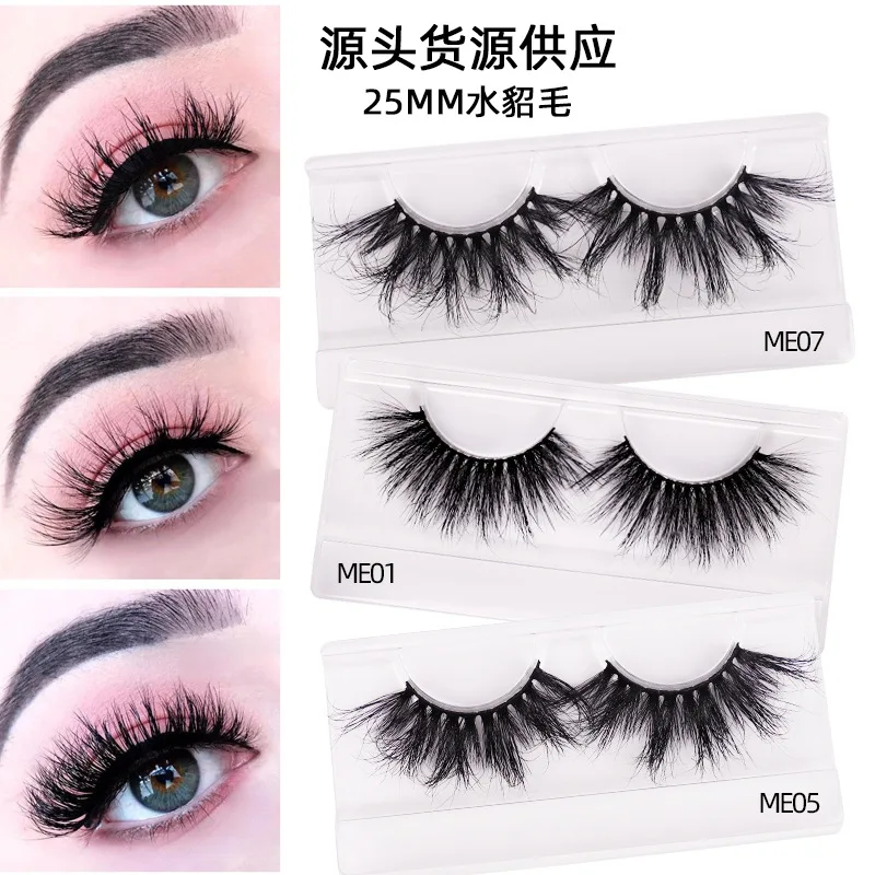 

Оптовая продажа с фабрики, 25 мм, искусственные густые ресницы из натурального меха и Соединенных Штатов, объемные стереоскопические ресниц...