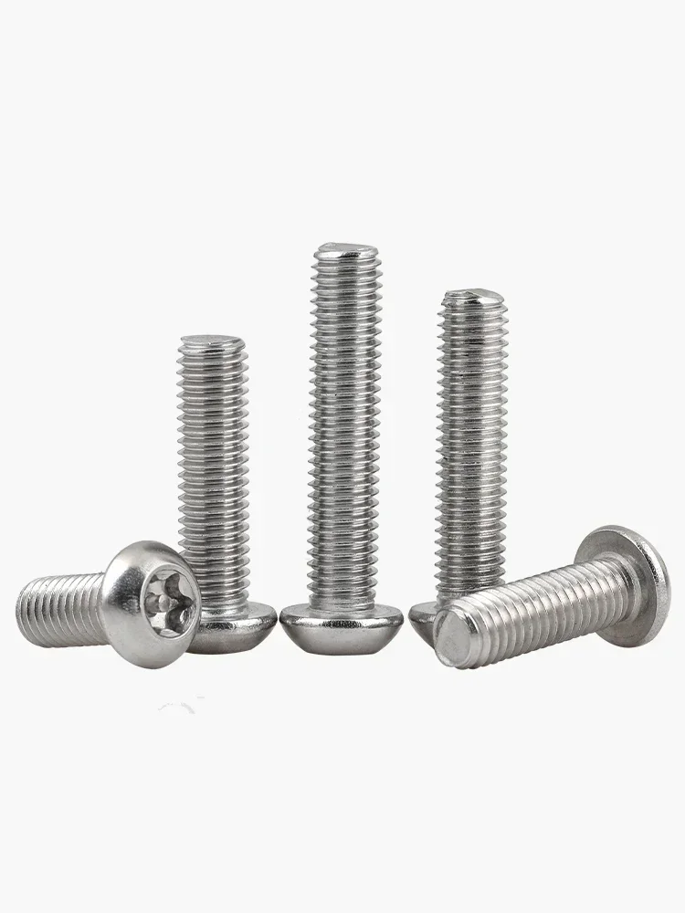 10pc 304 Stainless Steel Plum Anti-theft Screw Special with Column Anti-unloading Special-shaped Bolts M6 8-45mm 12mm 16mm