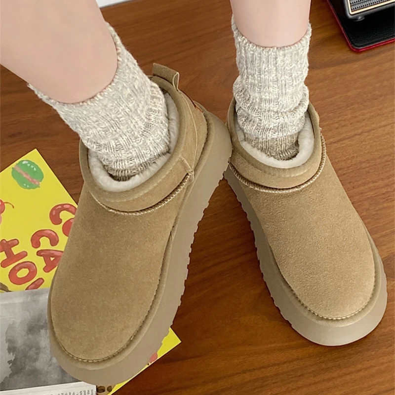 

Женские классические простые зимние ботинки, новинка осень-зима 2022, универсальная хлопковая обувь на толстой подошве, ботильоны для женщин