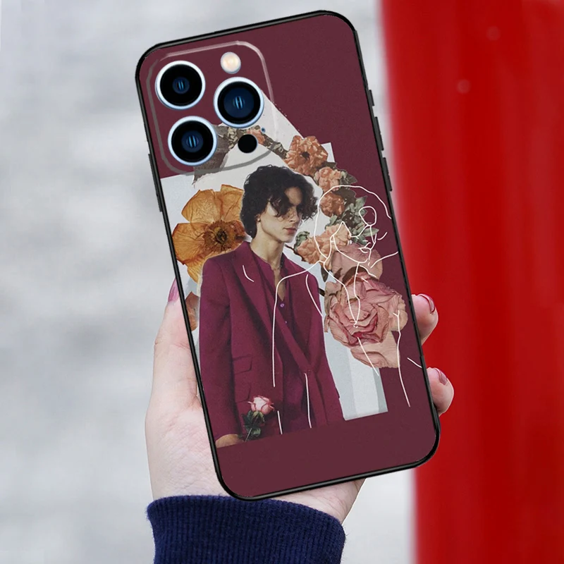 Чехол для телефона Timothee Chalamet iPhone 16 Pro Max 11 12 13 14 15 Mini XR Plus 16e чехол Coque