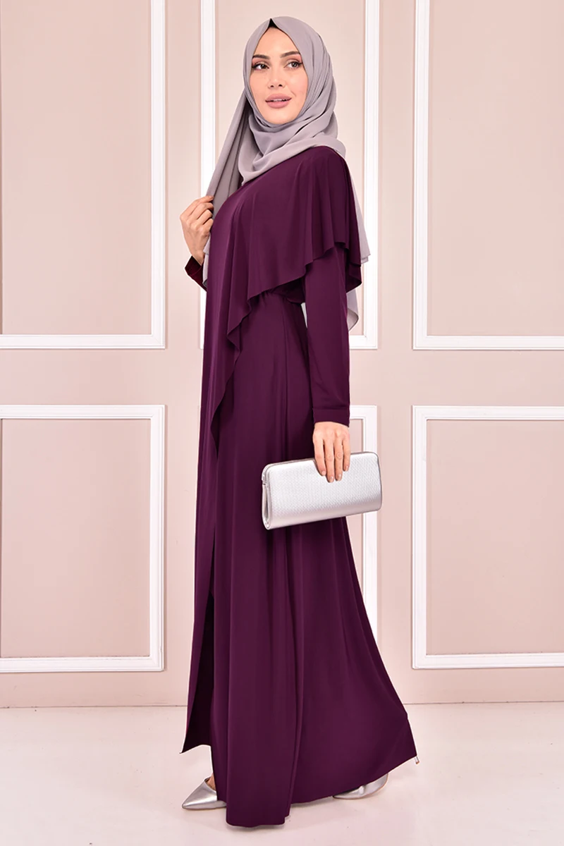 Комбинезон мусульманский женский наряд с замком, женское платье-Абая, женское платье в турецком магазине, мусульманское платье-хиджаб EFY30060