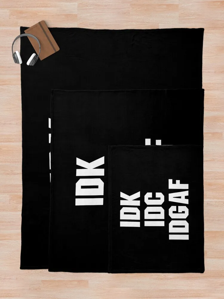 IDK IDC IDGAF - Я не знаю я уход даю F Плед Мягкие роскошные одеяла