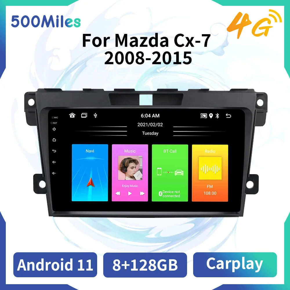 Araba radyo Mazda Cx-7 Cx7 Cx 7 2008-2015 2 Din araba android müzik seti navigasyon radyo multimedya Video oynatıcı Autoradio Carplay