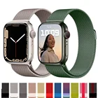 Магнитная Петля для apple watch band 44 мм 40 мм 42 мм 38 мм 45 мм, браслет для смарт-часов, ремешок для iWatch Series 6 5 4 3 se 7 41 мм