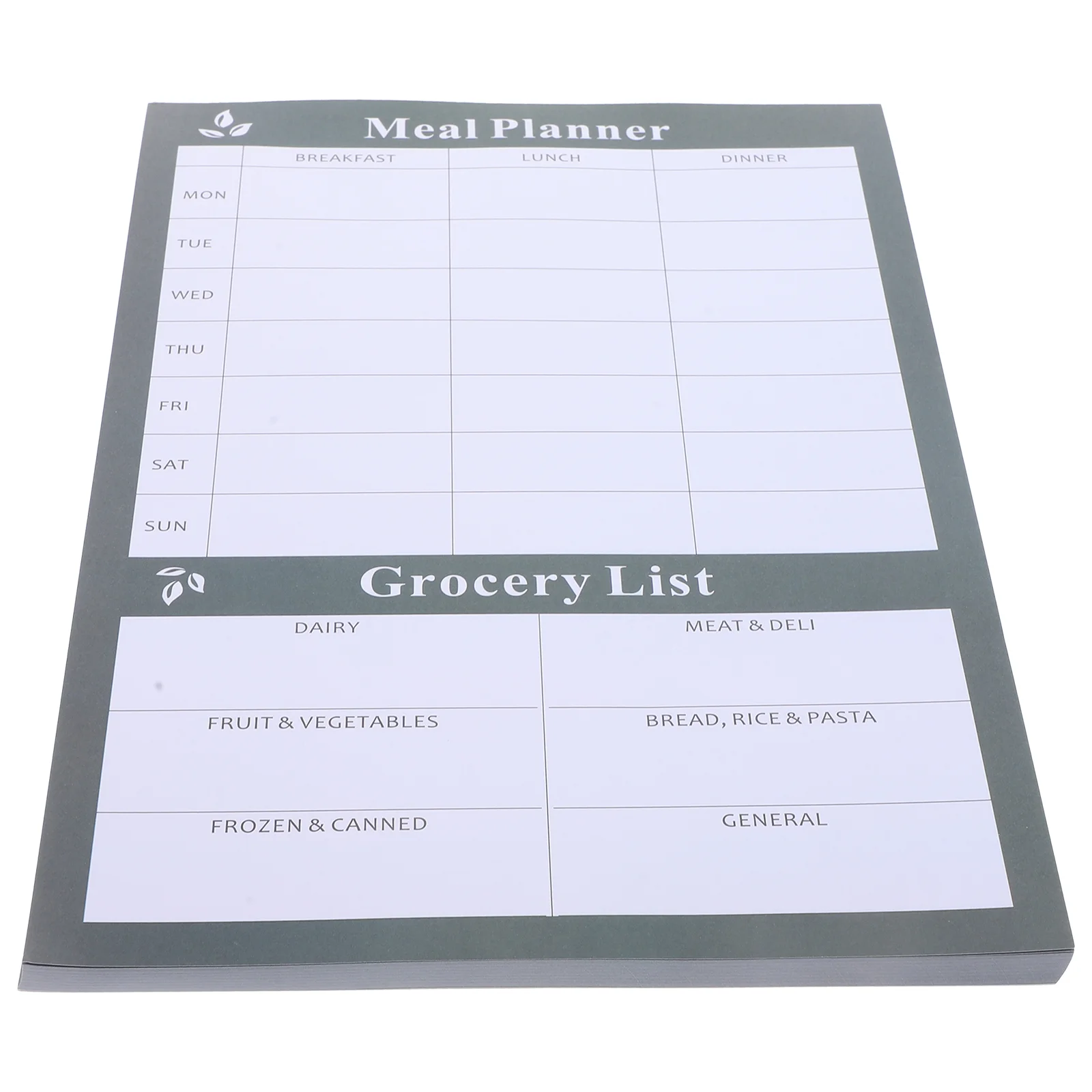 

1 Book of Diet Household Tearable Notebook for Food List Household Weekly Calendar