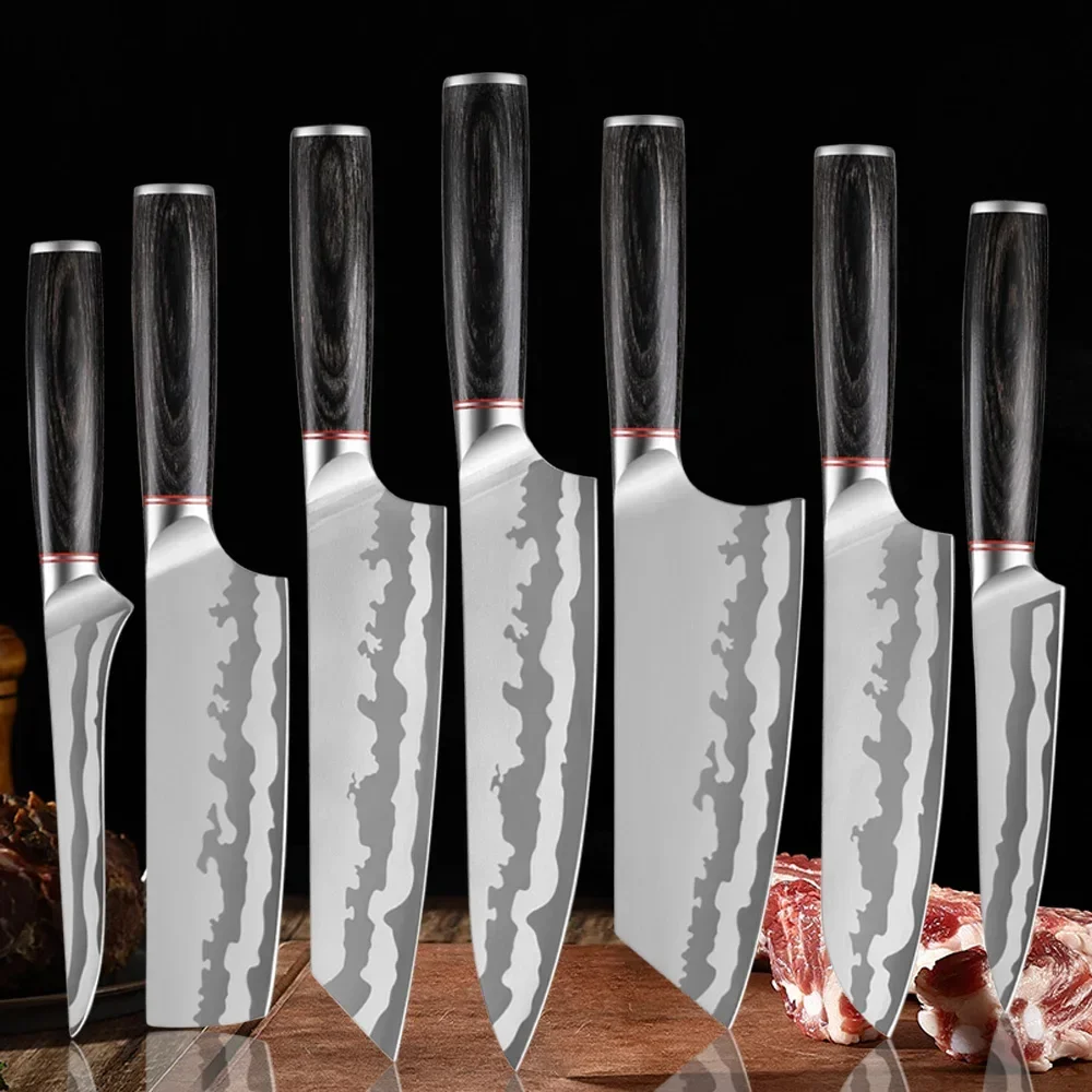 Кухонный нож из нержавеющей стали кованый для мяса шеф-повара мясной нарезки