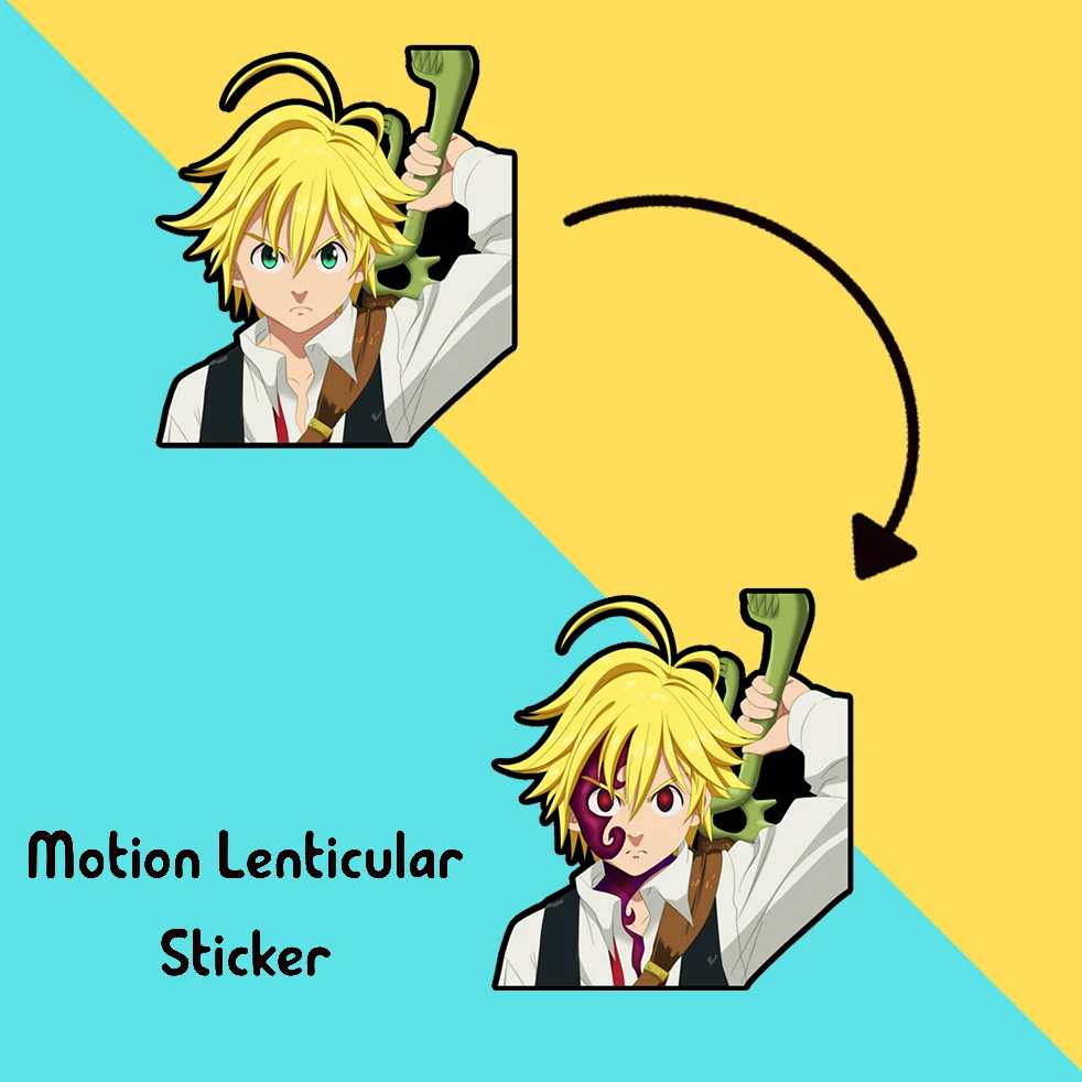 

Meliodas Motion Sticker The Seven Deadly Sins Anime Stickers Waterproof Decals