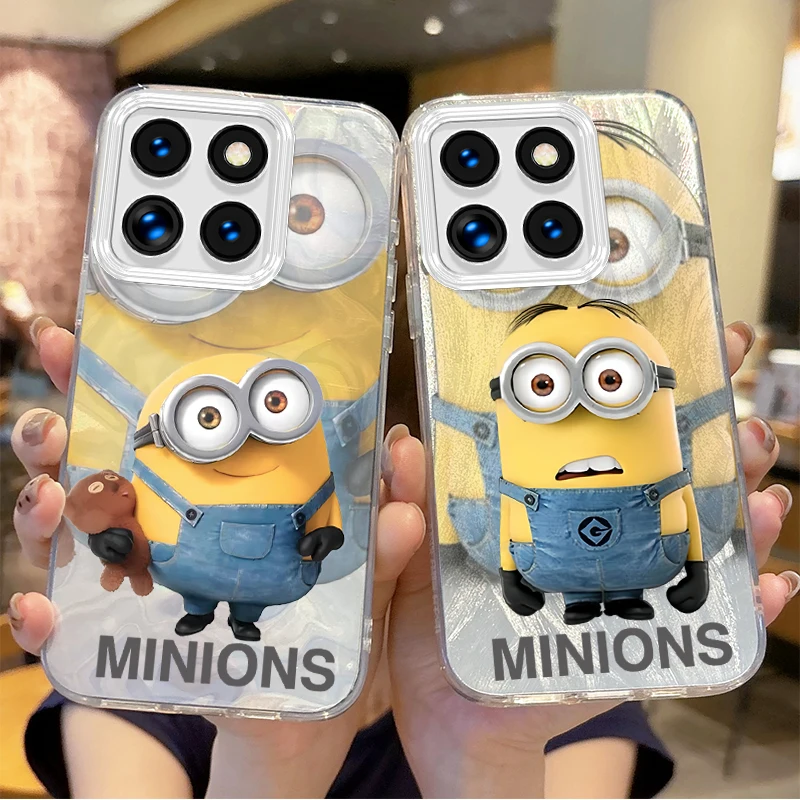 Чехол для телефона M-Minions с мультяшным градиентом Xiaomi Poco X6 X3 F6 M6 M4 Pro C61 13T 14T 11 Lite