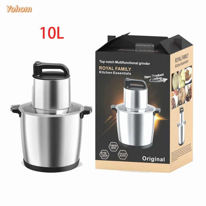 

Hot Sale Stainless Steel Fufu Yam Pounding Machine Food Blender Grinder Electric Yam Pounder 6L 10 12 Meat Chopper Factory Price