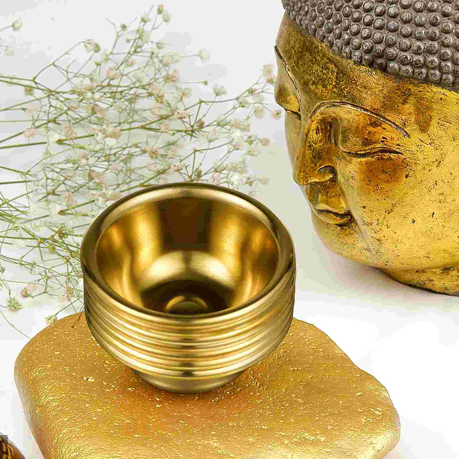 7 шт. чашка для питья аксессуары храм чашки маленькая миска медные контейнеры