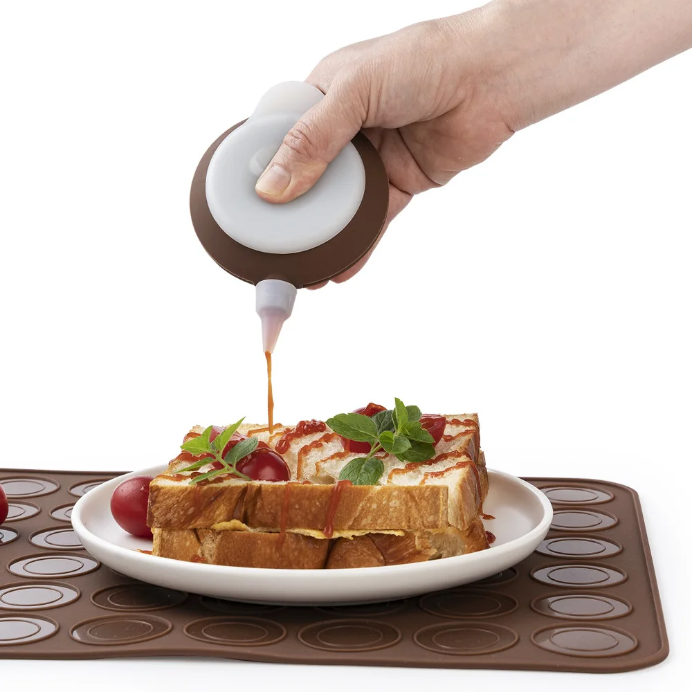 

Food Grade Silicone Flower Pot Macaron Creamer Squeezer DIY Baking Tool 2PCS