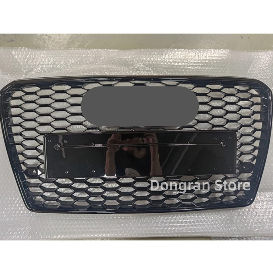 

For RS7 Style Front Sport Hex Mesh Honeycomb HoodGrill Gloss Black For Audi A7/S7 2009-2015 CarAccessories