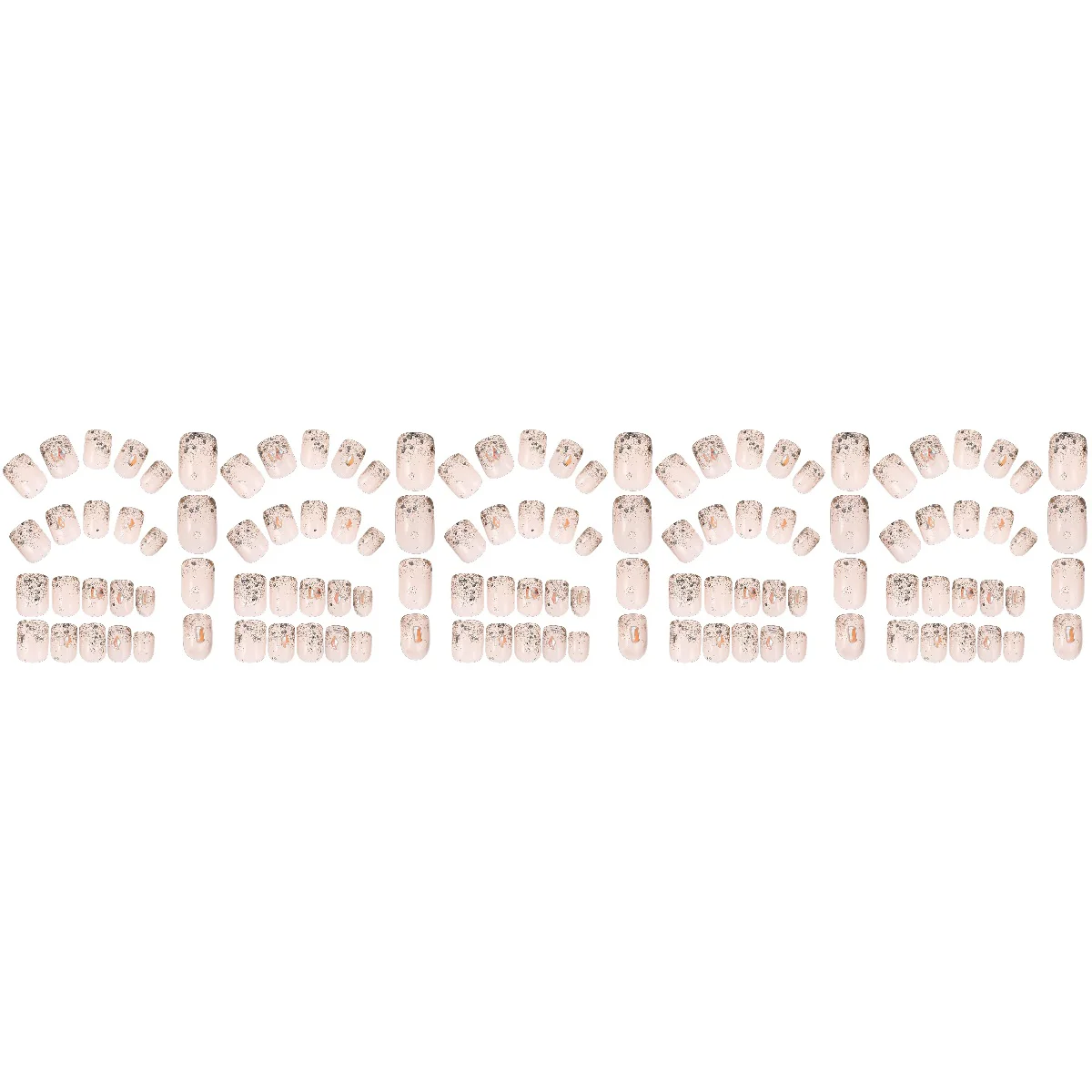 

5 Sets of Nail False Nails Wearable Nails Press On Nails Nail Decors