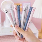 14 шт. стираемая гелевая ручка с животными, панда, 0,35 мм, стираемая ручка, моющаяся ручка, школьные и офисные канцелярские принадлежности
