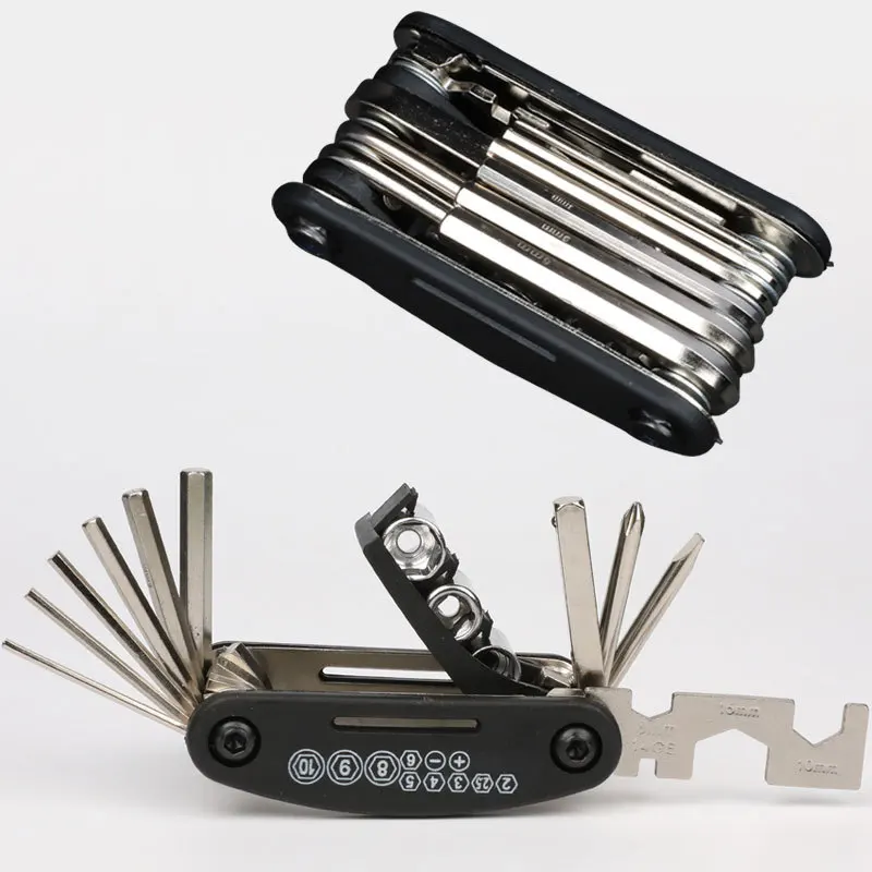 

15-in-1 mountain bike multi-function tool/internal and external hexagonal screwdriver wrench/combination cycling equipment