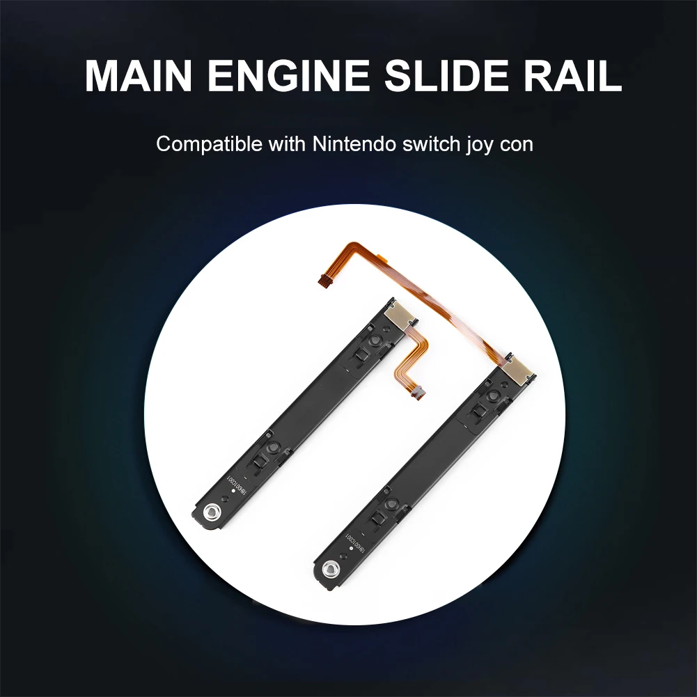 

Правая левая направляющая слайда с гибким кабелем, легкая установка консоли, слайд, запасная часть для переключателя OLED консоли, аксессуары...