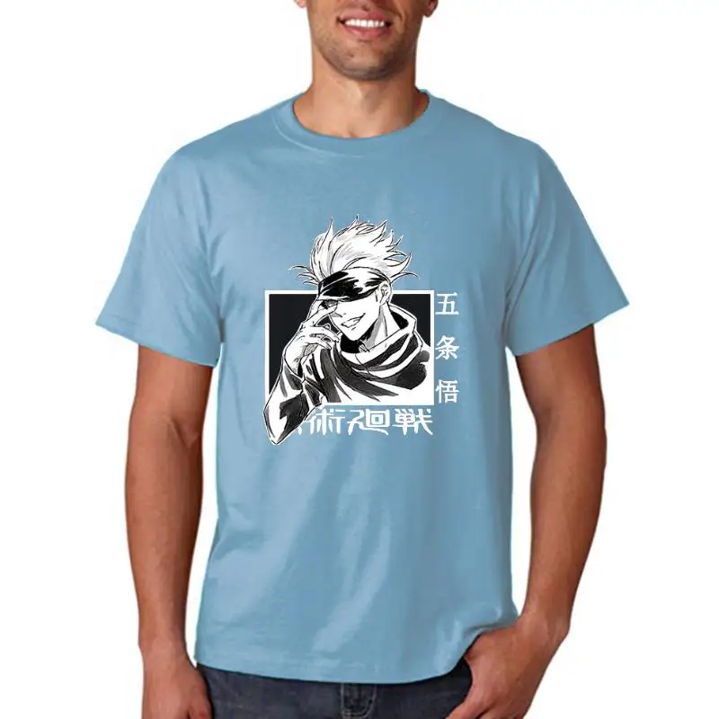 

Gojo Satoru Jujutsu Kaisen Anime Print T Shirt Summer Short Sleeve Loose Anime Tshirt Female Anime Harajuku Oversize Streetwear