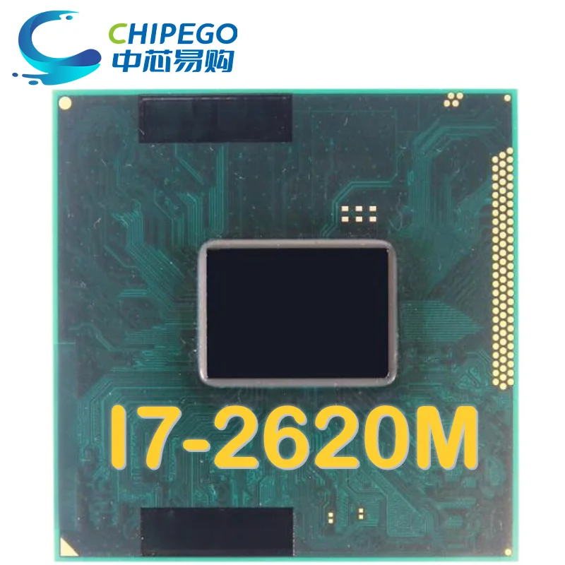 Процессор Core i7-2620M i7 2620M SR03F 2,7 ггц, б/у двухъядерный четырехпоточный цпу 4 мб 35 вт, разъем G2/rPGA988B, в наличии