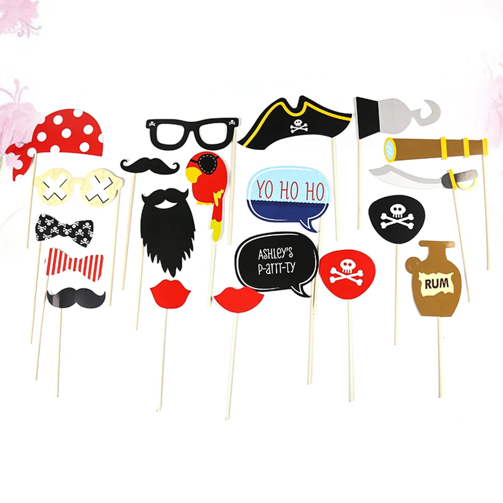 

20pcs Photo Props Party Photo Booth Photo Accessories Photography Props for Costume Party