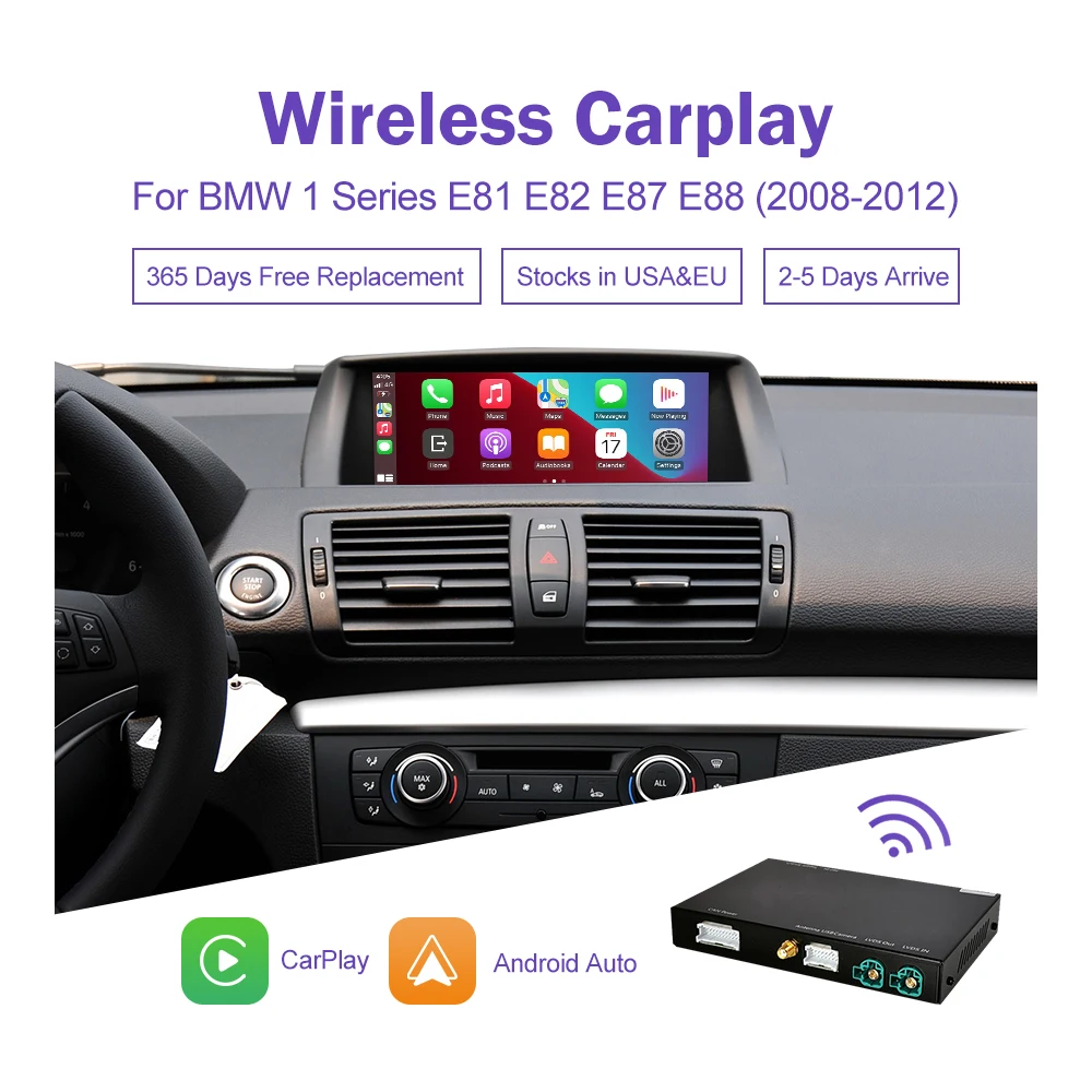 Road Top беспроводной Apple CarPlay Android автомобильный декодер интерфейс NBT для BMW 1 серии F20